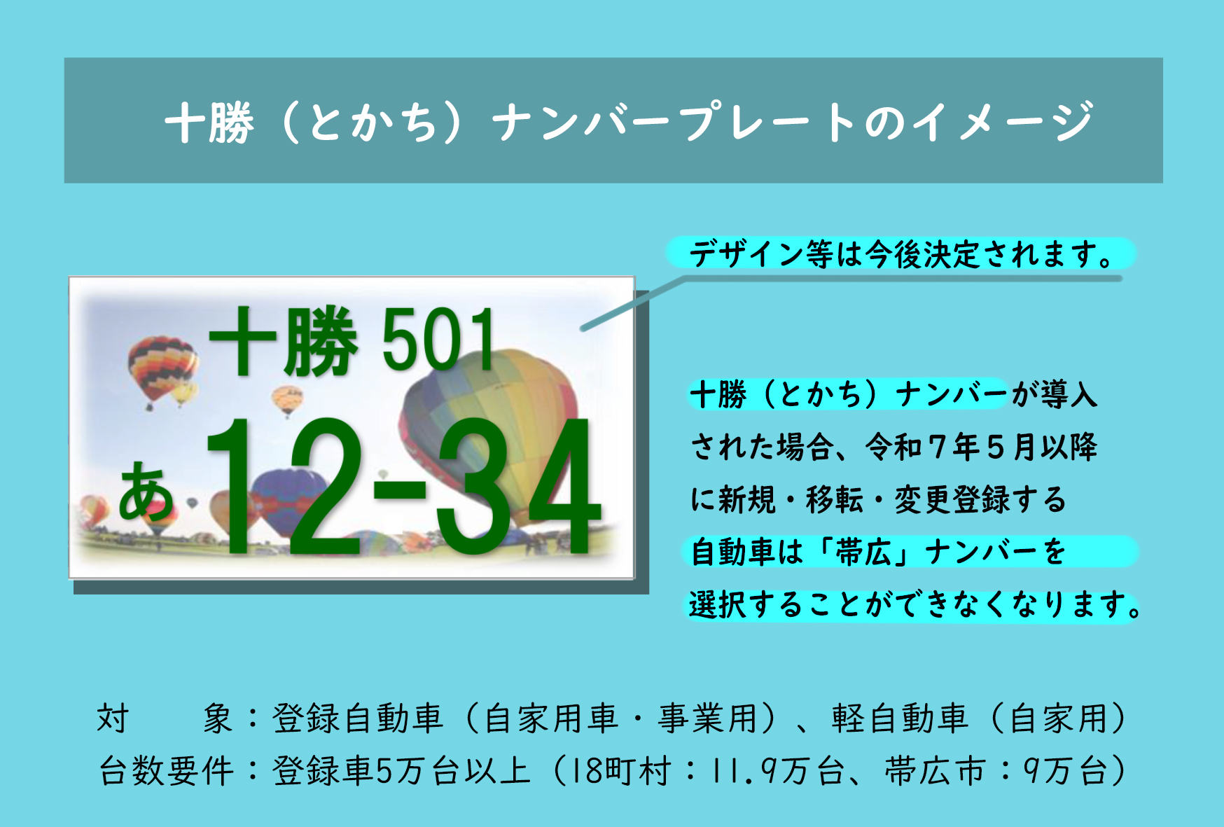 観賞用ご当地ナンバープレート十勝ナンバー十勝の価値満載1枚